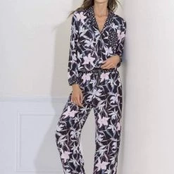 Maaji Spray Lily Daydream Sleep Pant Set Pajamas