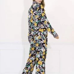 Maaji Black Calendula Daydream Sleep Pant Set