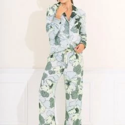 Pajamas Maaji Mint Lilly Dandelion Sleep Pant Set