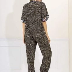 Maaji Green Cheetah Stacy Sleep Pant Set Pajamas