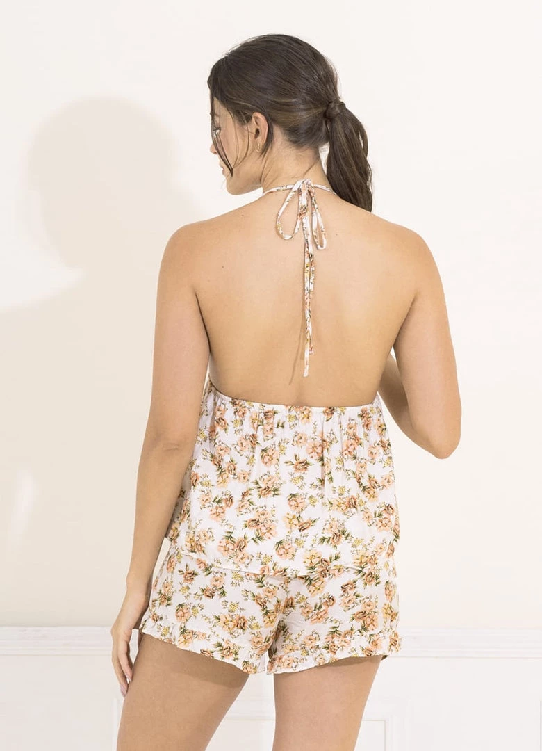 Maaji Cannoli Cream Alessa Sleep Short Set Pajamas