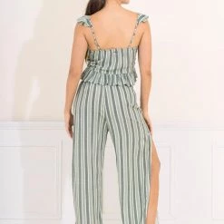 Maaji Spearmint Stripe Harper Sleep Pant Set Pajamas