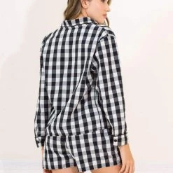 Maaji Black Vintage Square Karin Sleep Short Set Pajamas