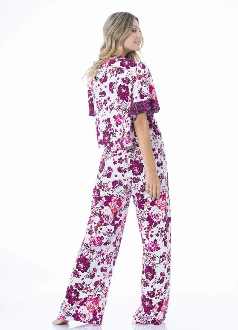 Maaji Pink Berry Mabel Sleep Pant Set Pajamas