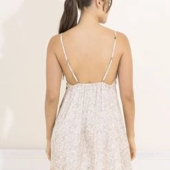 Pajamas Maaji Cream Dahlia Calinda Sleep Short Dress