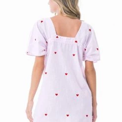 Maaji Powder Pink Dianthus Ava Sleep Short Dress Pajamas