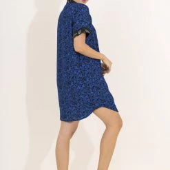 Pajamas Maaji Cobalt Dahlia Nora Sleep Long Shirt