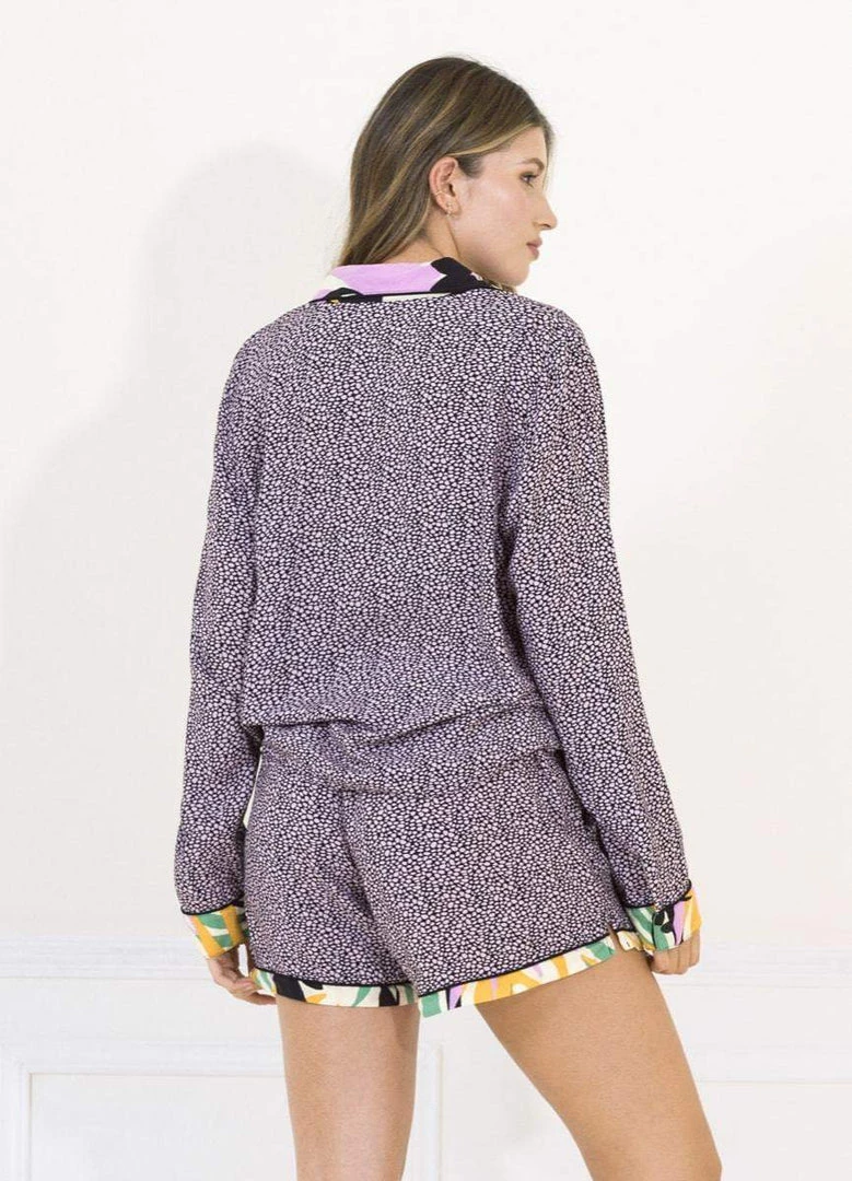 Pajamas Maaji Pink Cheetah Brittany Sleep Short Set