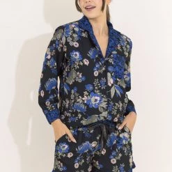 Pajamas Maaji Blue Poppy Brittany Sleep Short Set