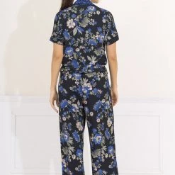 Maaji Blue Poppy Kameli Sleep Pant Set Pajamas