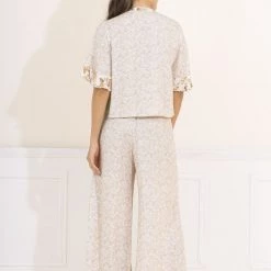 Maaji Cream Dahlia Anais Sleep Pant Set Pajamas