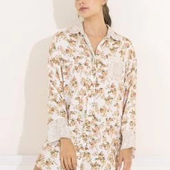 Pajamas Maaji Cannoli Cream Dakota Sleep Long Shirt