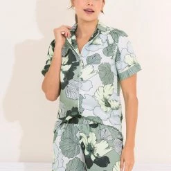 Maaji Mint Lilly Allamanda Sleep Short Set