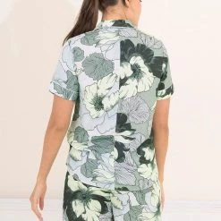 Maaji Mint Lilly Allamanda Sleep Short Set