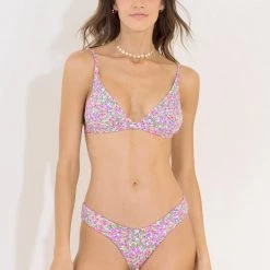 Maaji Petite Pompom Ivy Fixed Triangle Bikini Top Swim