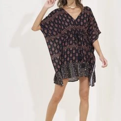 Maaji Black Bagh Bluebell Kaftan