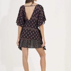 Maaji Black Bagh Bluebell Kaftan