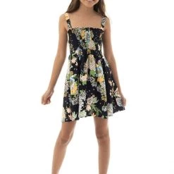 Maaji Black Bouquet Bouquet Girls Short Dress