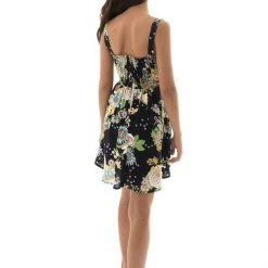 Maaji Black Bouquet Bouquet Girls Short Dress