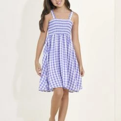 Maaji Gingham Bouquet Girls Short Dress