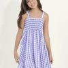 Maaji Gingham Bouquet Girls Short Dress
