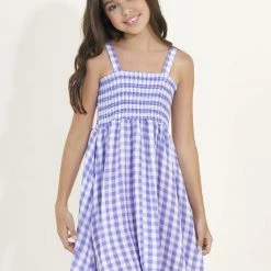 Maaji Gingham Bouquet Girls Short Dress