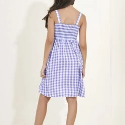 Maaji Gingham Bouquet Girls Short Dress