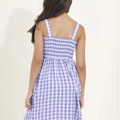 Maaji Gingham Bouquet Girls Short Dress