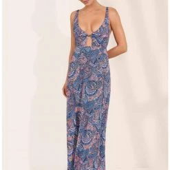 Maaji Persian Rug Crystal Long Dress Beach