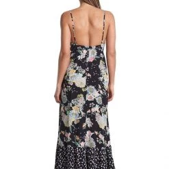 Maaji Black Bouquet Scarlett Long Dress