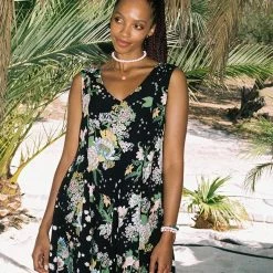 Maaji Black Bouquet Mila Short Dress Beach