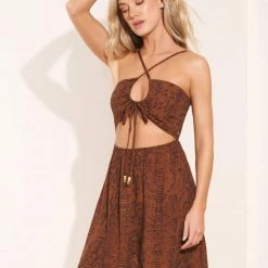 Maaji Sienna Skin Violet Short Dress Beach