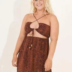 Maaji Sienna Skin Violet Short Dress Beach