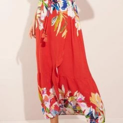 Beach Maaji Iris Borders Autumn Long Skirt