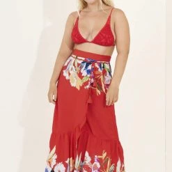 Beach Maaji Iris Borders Autumn Long Skirt