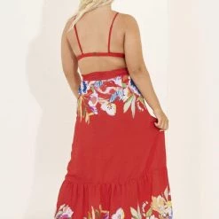 Beach Maaji Iris Borders Autumn Long Skirt