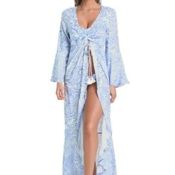 Beach Maaji Iris Wild Lotus Kimono