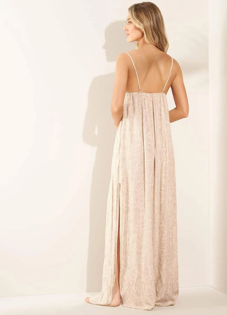 Beach Maaji Wild Animal Khaki Long Dress