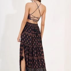 Maaji Black Bagh Primrose Long Skirt Beach