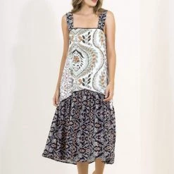 Beach Maaji White Blooms Chloe Midi Dress