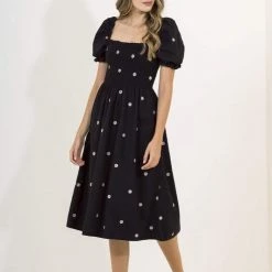 Maaji Black Josie Midi Dress