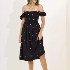 Maaji Black Josie Midi Dress