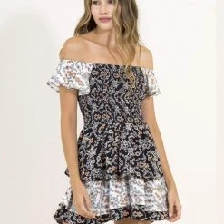 Maaji Black Ditsy Naya Short Dress