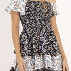 Maaji Black Ditsy Naya Short Dress