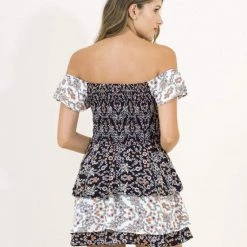 Maaji Black Ditsy Naya Short Dress