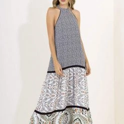 Maaji Black Dots Brianna Long Dress Beach