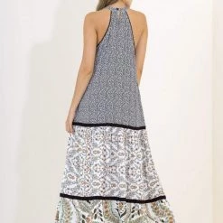 Maaji Black Dots Brianna Long Dress Beach