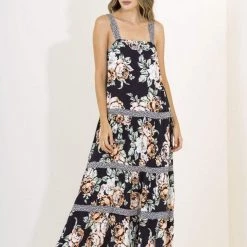 Beach Maaji Black Rose Grace Long Dress