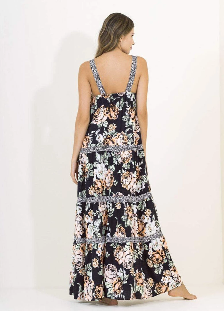 Beach Maaji Black Rose Grace Long Dress