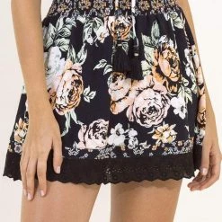 Maaji Black Rose Margaret Short Skirt